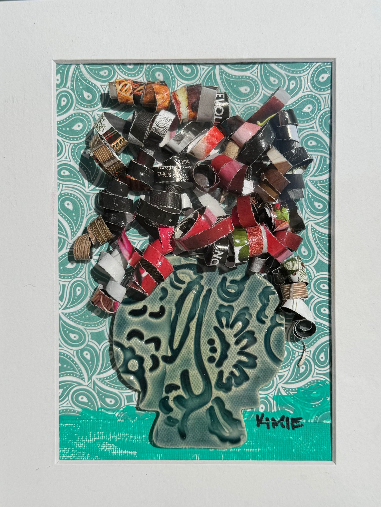 “Paper Blooms on Paisley”