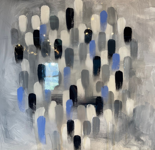 "Gathering" Kimie Joe Original Mixed Media