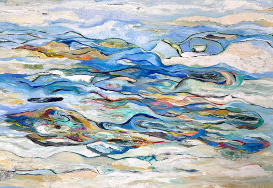 "The Grand Adventure" Kimie Joe - Mixed Media on 48x72 Canvas