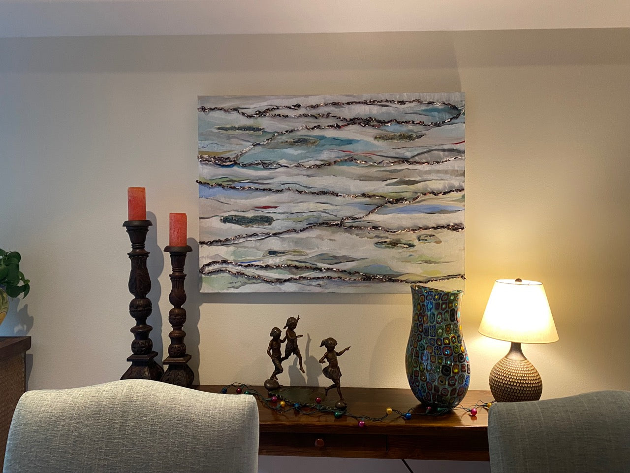 "Kismet" Kimie Joe Original Mixed Media on 36"x48" Canvas