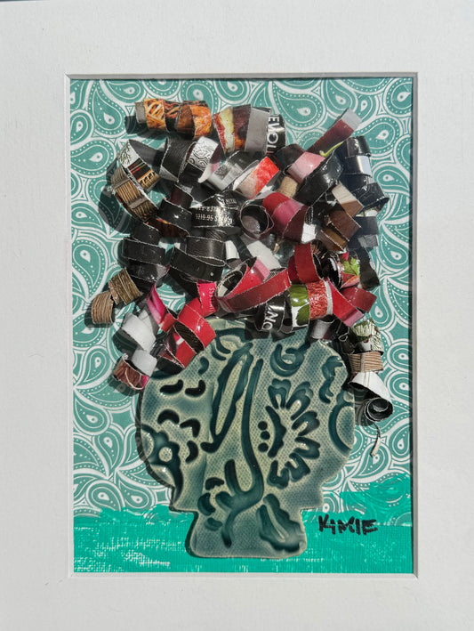 “Paper Blooms on Paisley”