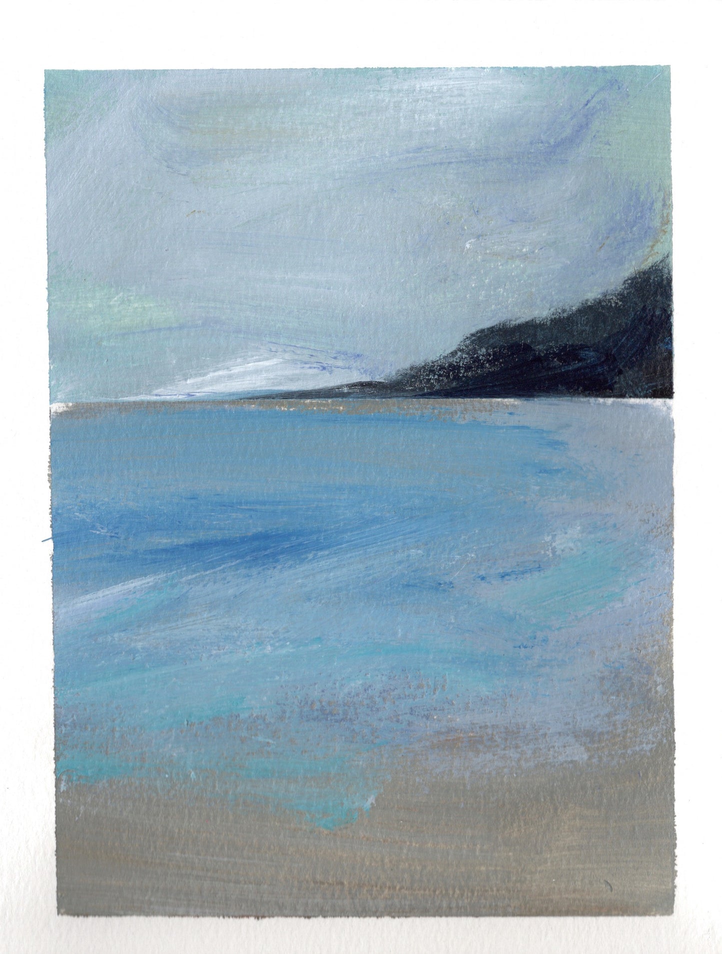 "Beach Study" Kimie Joe Original Oil on Paper